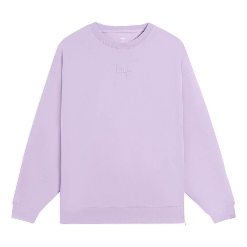 Суитчър Li-Ning Lifestyle Classic Plain Sweatshirt Лилаво | AWDS778-3