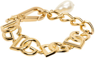 Гривна Dolce & Gabbana Gold Logo Bracelet Металик | WBN6P2 W1111, 0
