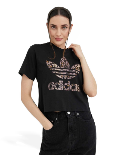 Тениска adidas Originals Cotton T-Shirt Черно | HK5187