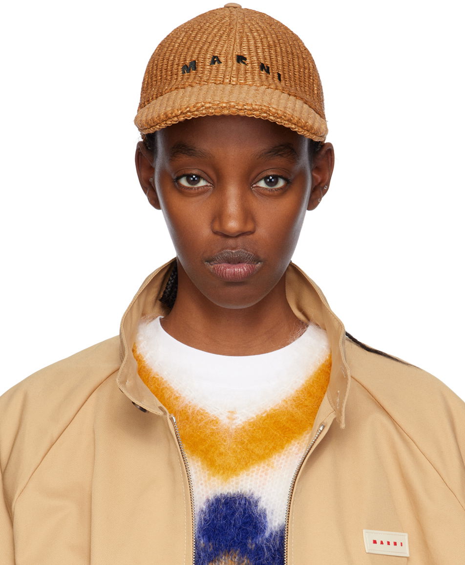 Шапка с козирка Marni Embroidered Baseball Cap Бежово | CLZC0105S1 UAC004, 0