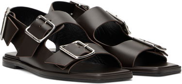 Облекло Aeyde Aeyde Thekla Leather Slingback Sandals Кафяво | A11-FS-BRNS08FL65-SS25-953-001, 3