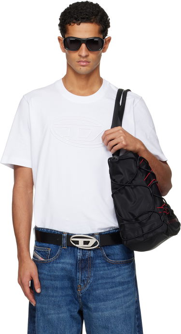 Тениска Diesel T-Adjust-Bigoval T-shirt Бяло | A17402-0NJBM-100, 0