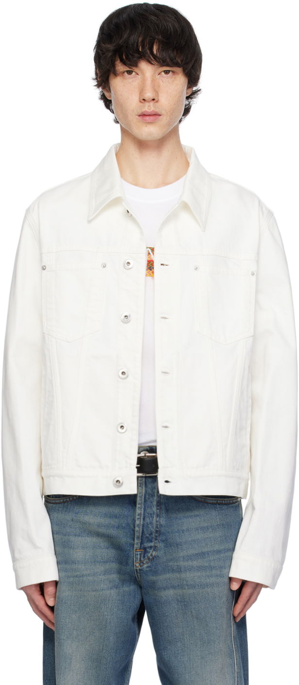 Яке LANVIN Button Up Denim Jacket Бяло | RM-JA0003-D076-P24