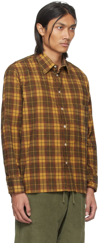 Риза Universal Works Universal Works Square Pocket Shirt Жълто | P2954, 1