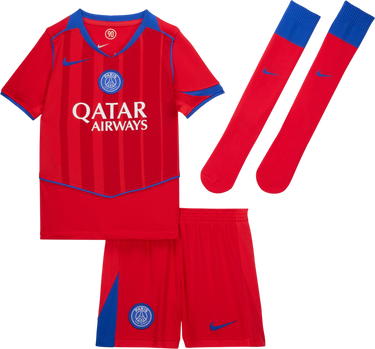 Комплект Nike Dri-FIT Paris Saint-Germain Stadium 3rd Jersey Set 2025/26 Little Kids Червено | hm4137-680, 0