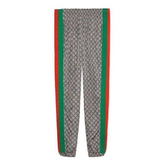 Спортни панталони Gucci Supreme Print Web Sweat Pants Зелено | 545609-XJAFX-4350