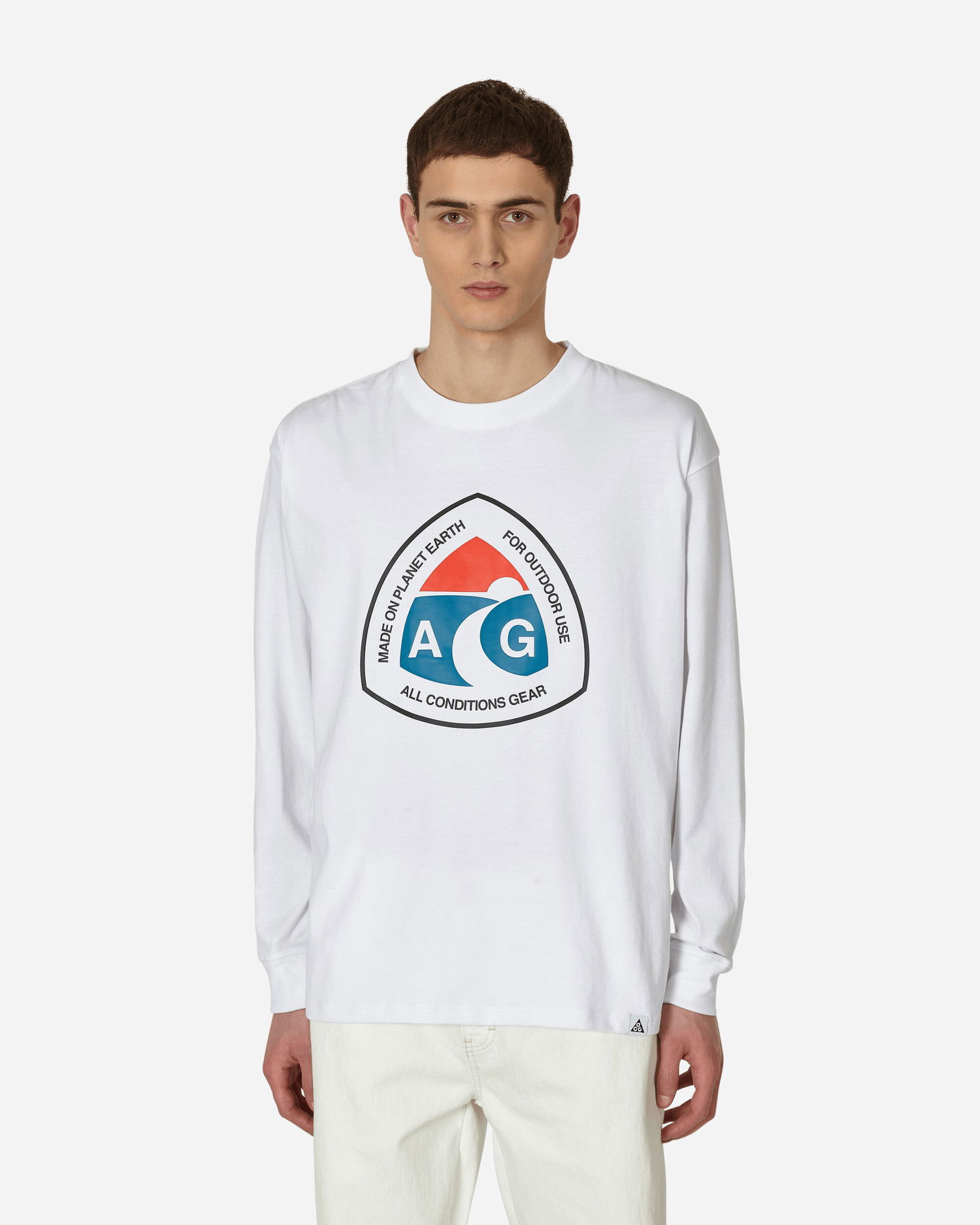 Тениска Nike ACG Outdoor Sign Longsleeve T-Shirt Бяло | DX9450-100, 0
