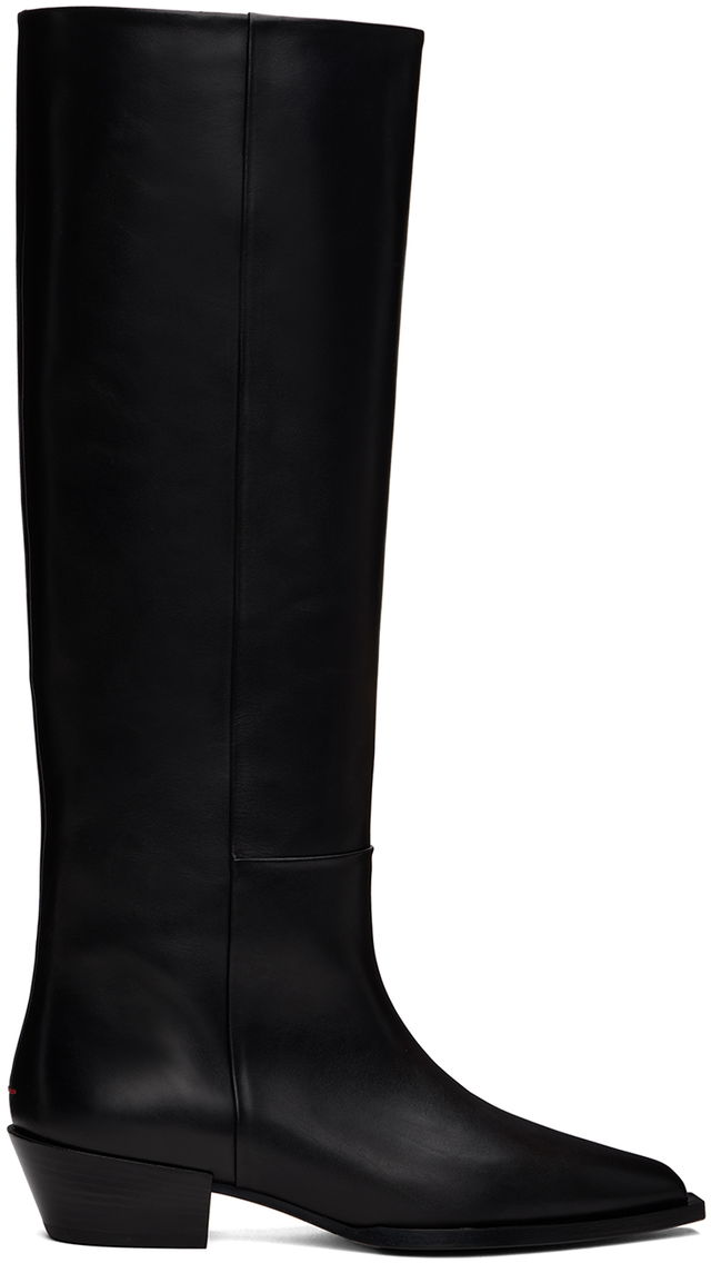 Aeyde Arla Leather Cowboy Tall Boots