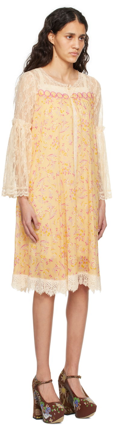 Pокля Anna Sui Lace Midi Dress Оранжево
 | 324C31, 1