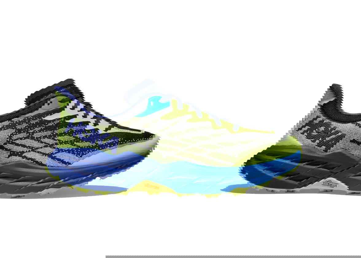 Кецове и обувки Hoka One One Speedgoat 5 Lettuce Evening Sky Жълто | 1123157-LTC, 0