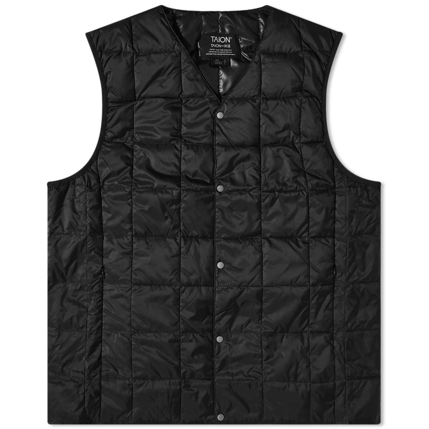 Жилетка TAION V-Neck Down Vest Черно | TAION-W001-BLK, 0