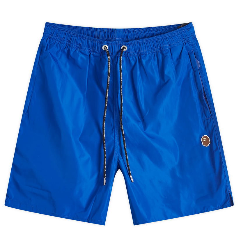 Къси панталони BAPE A Bathing Ape Ape Head Nylon Beach Short Синьо | 001SPK301322M-BLU