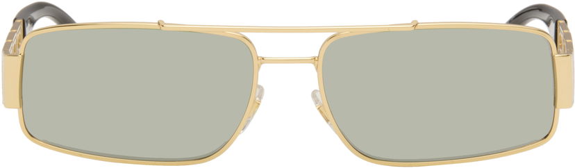Слънчеви очила Versace Greca Rectangular Double Bridge Sunglasses Металик | 0VE2257 10023060 8056262296462