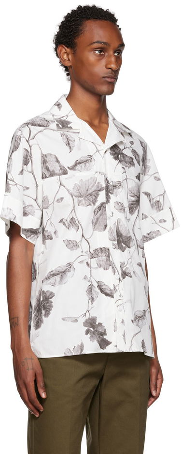 Риза Erdem Erdem Philip Leaf-Print Shirt Бяло | MF22_503MLLWP PHILIP, 1