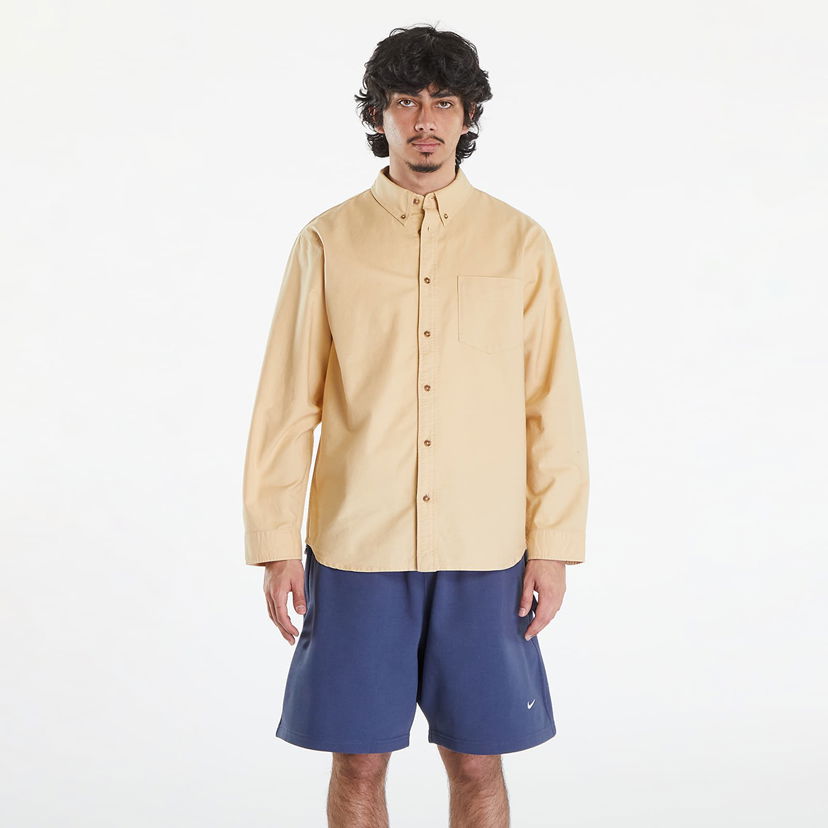 Риза Nike Life Long-Sleeve Oxford Button-Down Shirt Sesame/ Sesame/ Sesame Бежово | FN3125-252