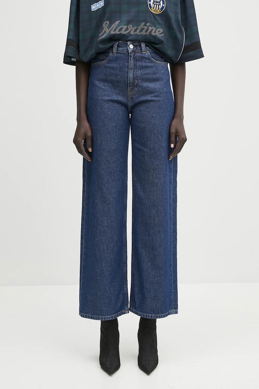 Дънки Carhartt WIP High Waist Jane Pant Jeans Синьо | I030497.106