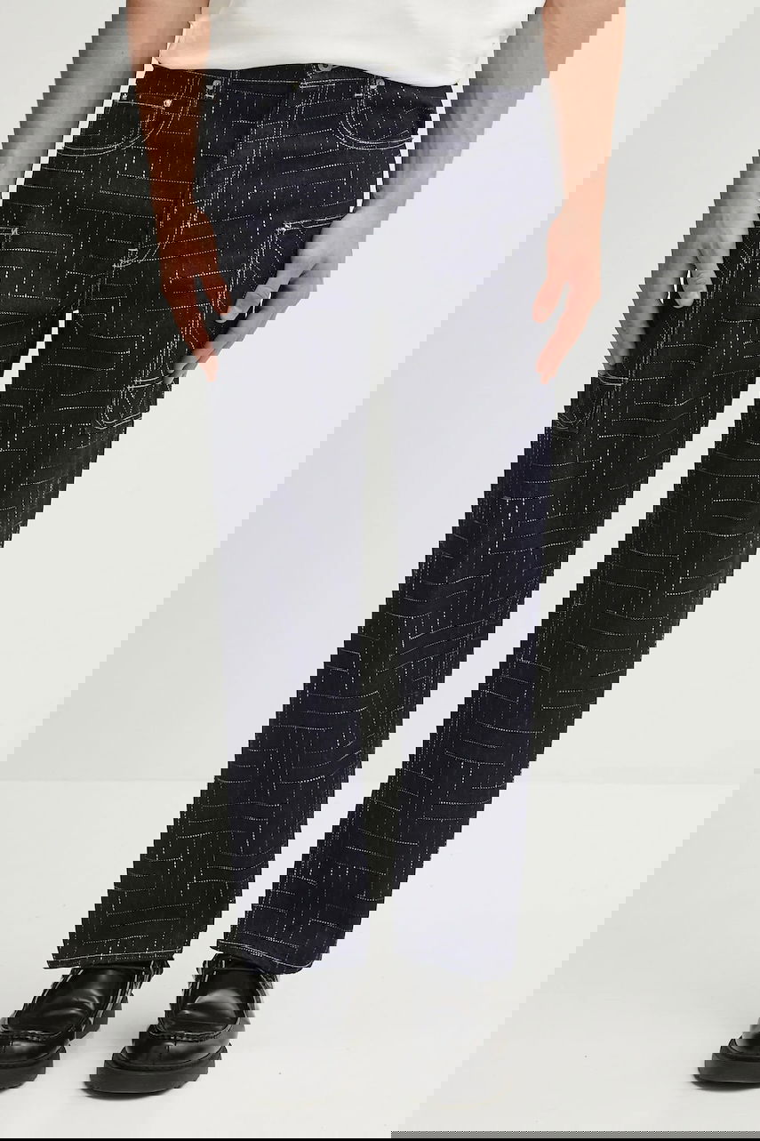 Карго панталони KENZO Kenzo Weave Cargo Monkey Fit Pants Тъмно синьо | FF65DP4086V1, 0