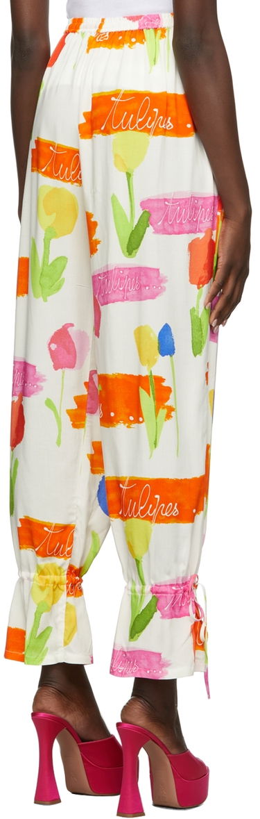 Панталони Collina Strada Collina Strada Tulip Print Tie Cuff Trousers Многоцветен | XX6398 DEADSTOCK RAYON, 2