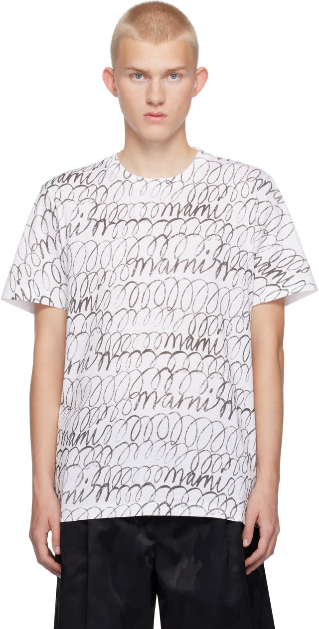 Scribble Motif T-shirt