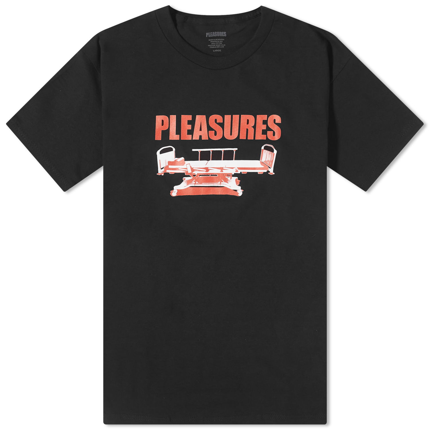 Тениска Pleasures Bed T-Shirt Черно | P23F048-BLK, 0