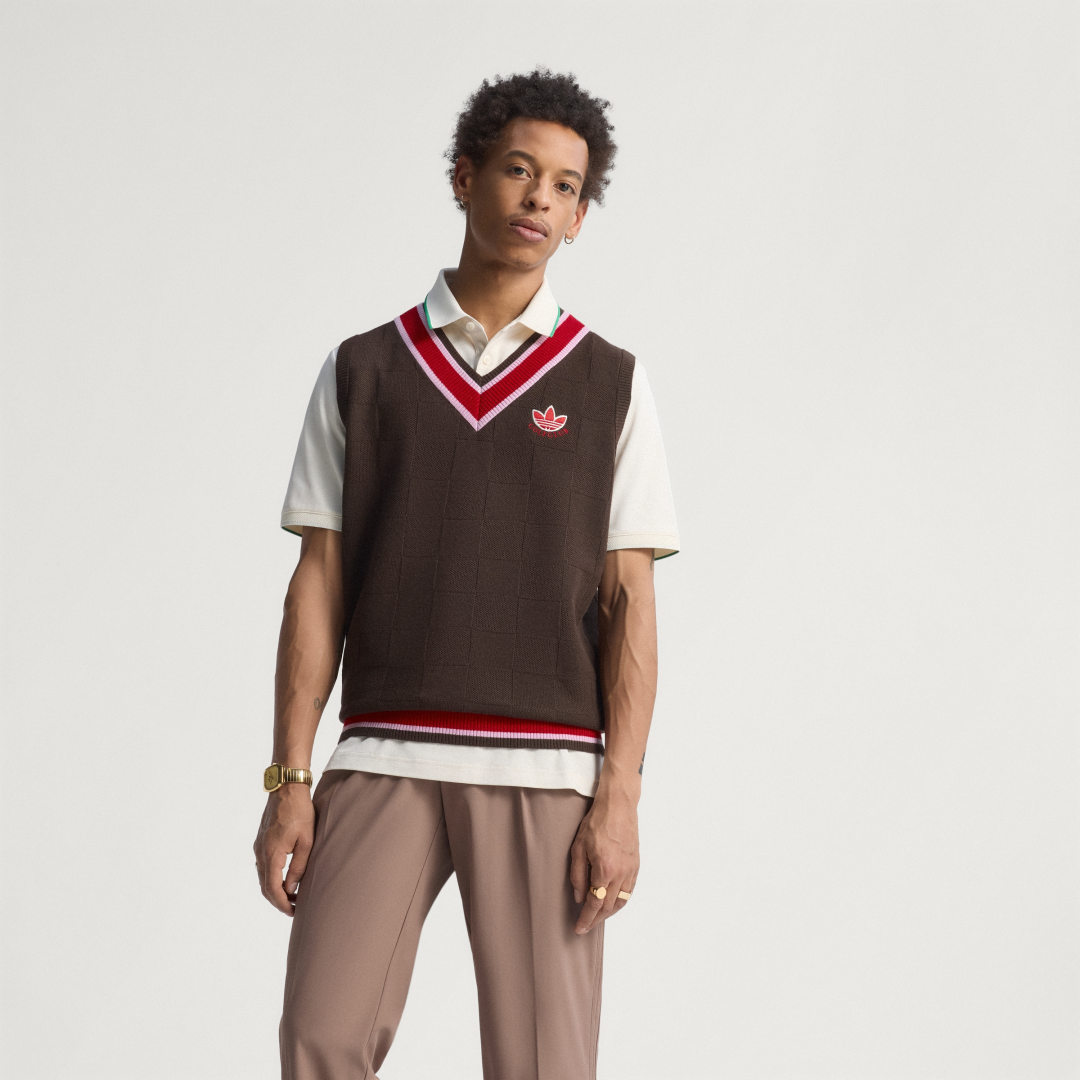 Жилетка adidas Originals Originals Knit Vest Кафяво | JW9862, 0