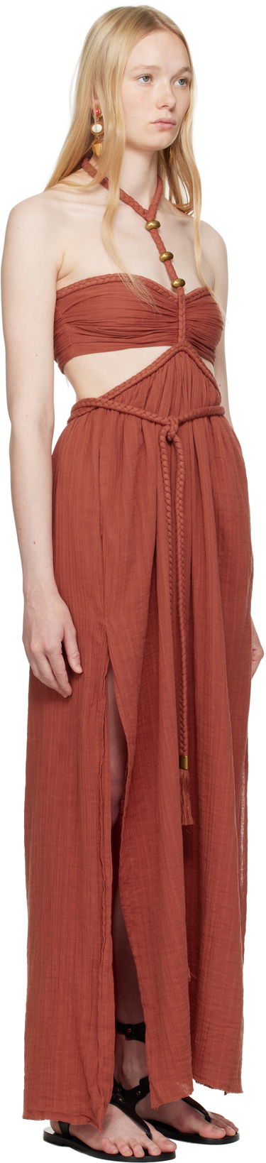 Pокля ISABEL MARANT Isabel Marant Justine Maxi Dress Червено | RO0782FA-C2J11I, 1