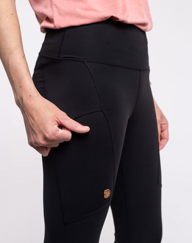Клинове FJÄLLRÄVEN Abisko Tights Черно | 84773-550, 1