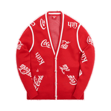 Пуловер KITH x Coca-Cola x Mitchell & Ness Coke Logo Cardigan Червено | MNSWTRKM19027 CREA, 0