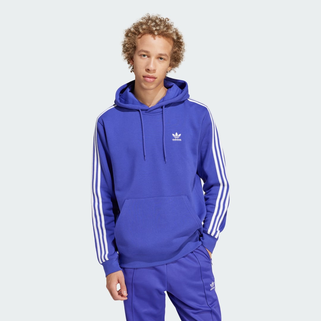 Суитчър adidas Performance Men's Classics 3-Stripes Hoodie Синьо | IR9871, 0