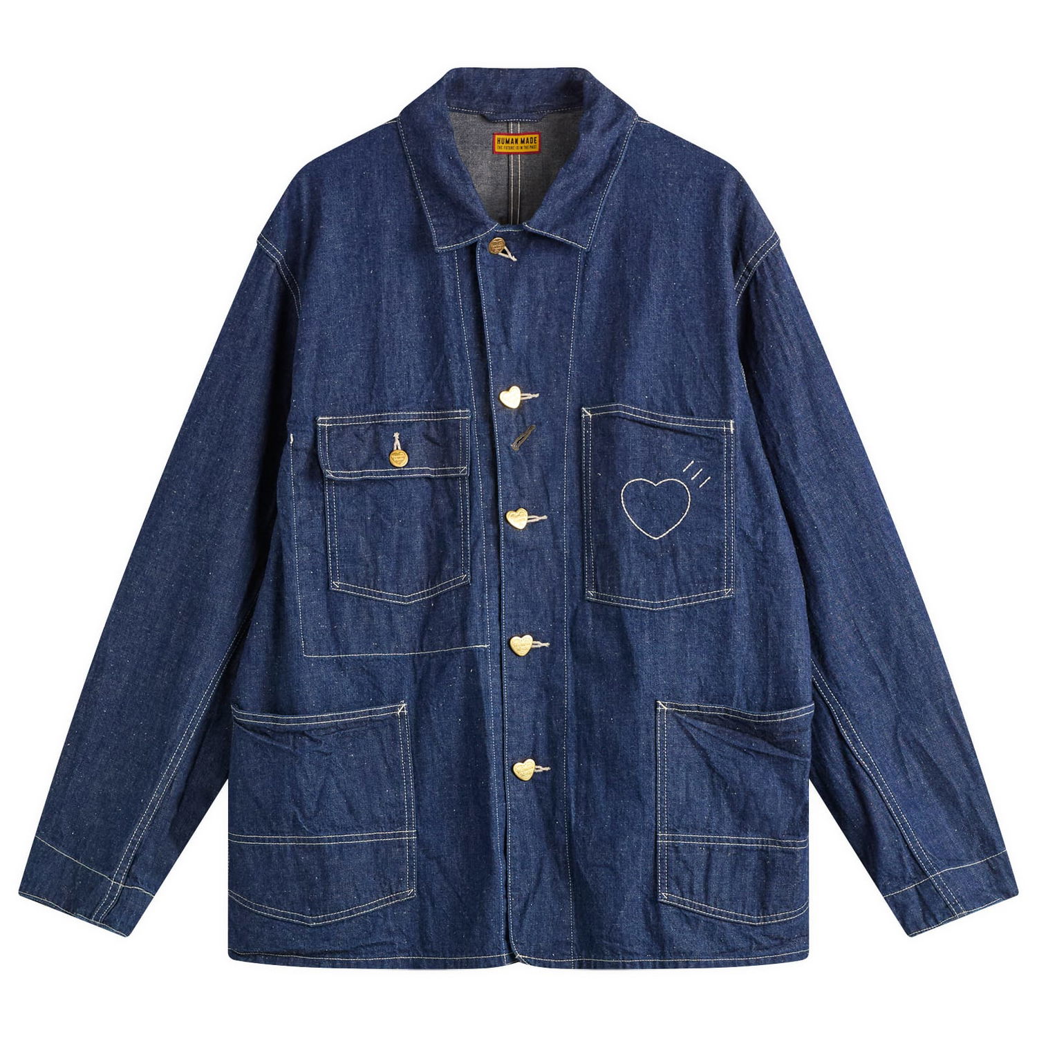 Яке Human Made Human Made Coverall Jacket, Size Large Синьо | HM30JK003-IND, 1