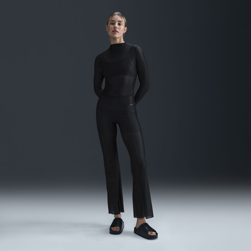 Панталони Nike Zenvy Sheers High Waisted Trousers Черно | FV7894-010