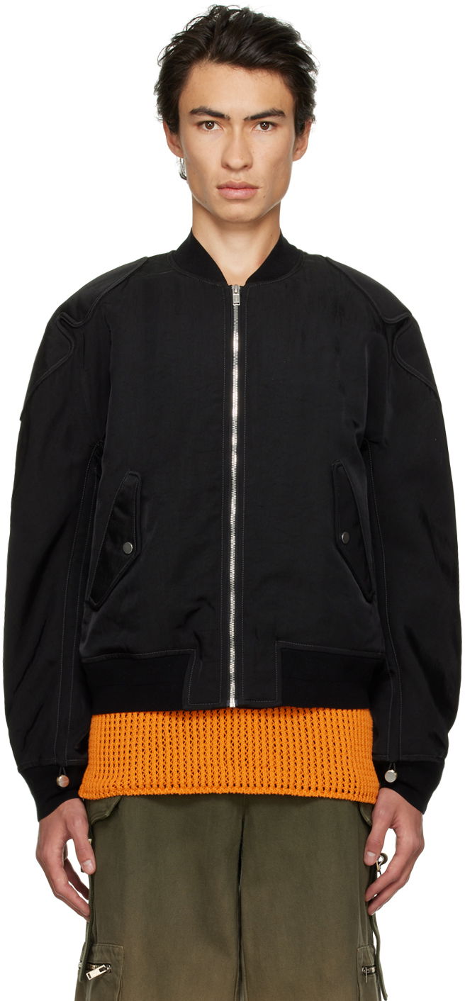 Яке бомбър Dion Lee Dion Lee Padded Bomber Jacket Черно | C4030R23, 0