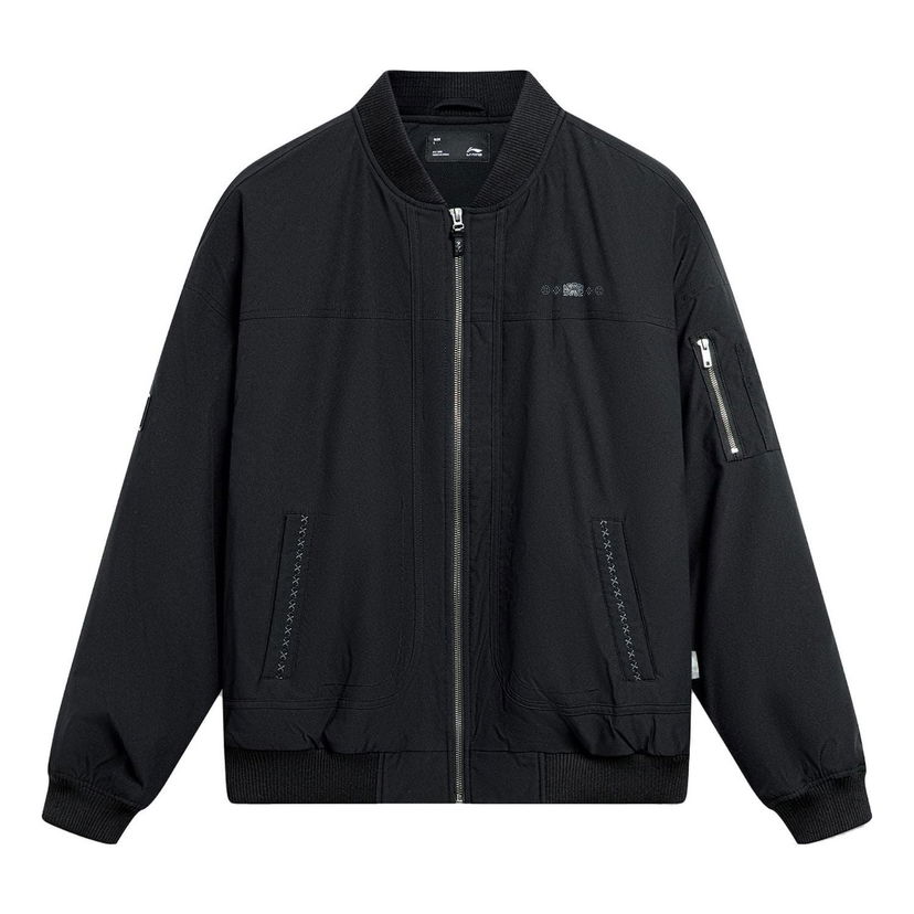 Яке бомбър Li-Ning Culture Logo Bomber Jacket Черно | AJMT095-2