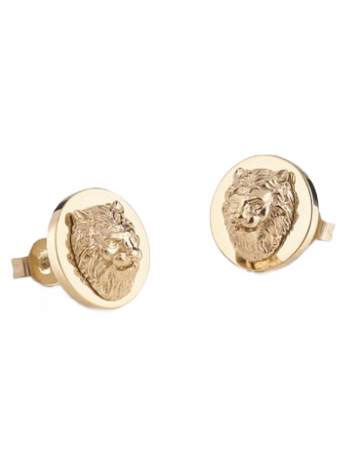 Обеци GUESS “Lion King” Earrings Металик | JUME01319JW