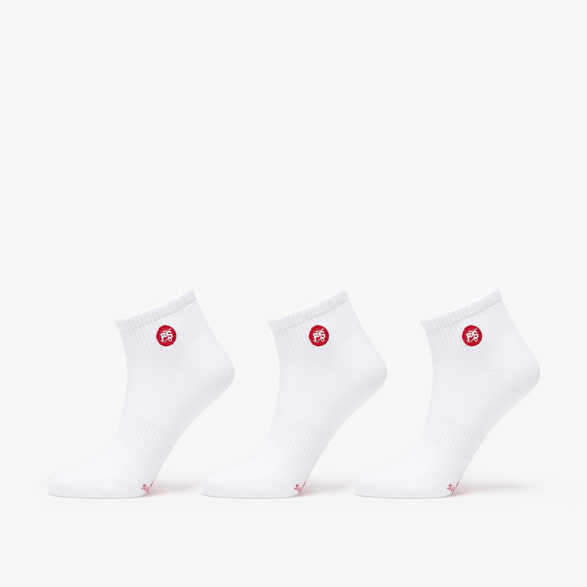 Чорапи Footshop Ankle Socks 3-Pack White Бяло | FTSHP_373