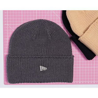 Шапка New Era Beanie - Medium Knit Wide Cuff Черно | 60565447, 1