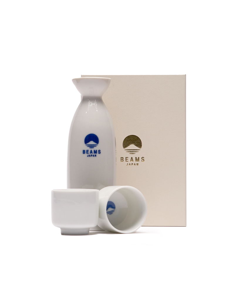 Домашен декор BEAMS Bottle & Cup Set Бяло | 56711176067-90