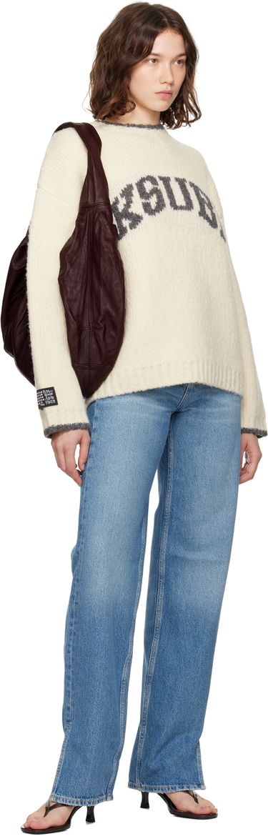 Дънки Ksubi Playback Splits High-Waist Straight-Leg Jeans Синьо | WPF25DJ003, 3