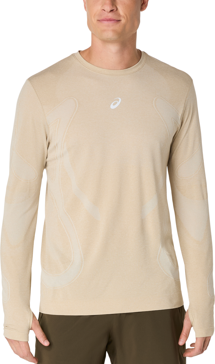 Тениска Asics Asics Road Seamless Long Sleeve Running Top Бежово | 2011d356-100