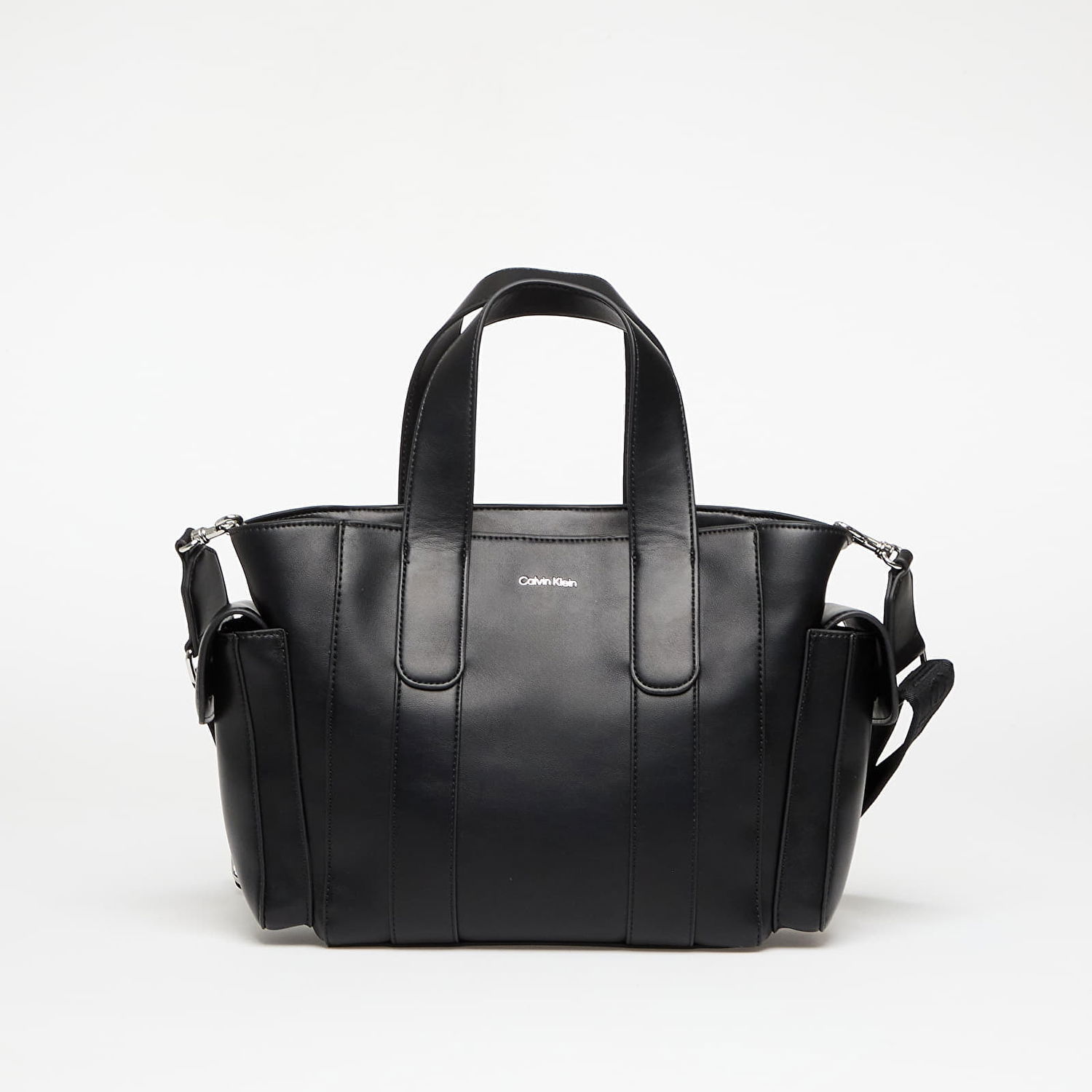Голяма пазарска чанта CALVIN KLEIN Calvin Klein Webbing Strap Small Tote Черно | LV04F3290G 2QP, 0