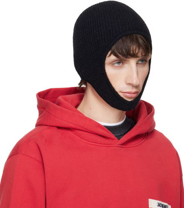 Шапка Jacquemus La Casa 'The Gros Grain' Ribbed Beanie Сиво | 24HACU00665AK00227, 3