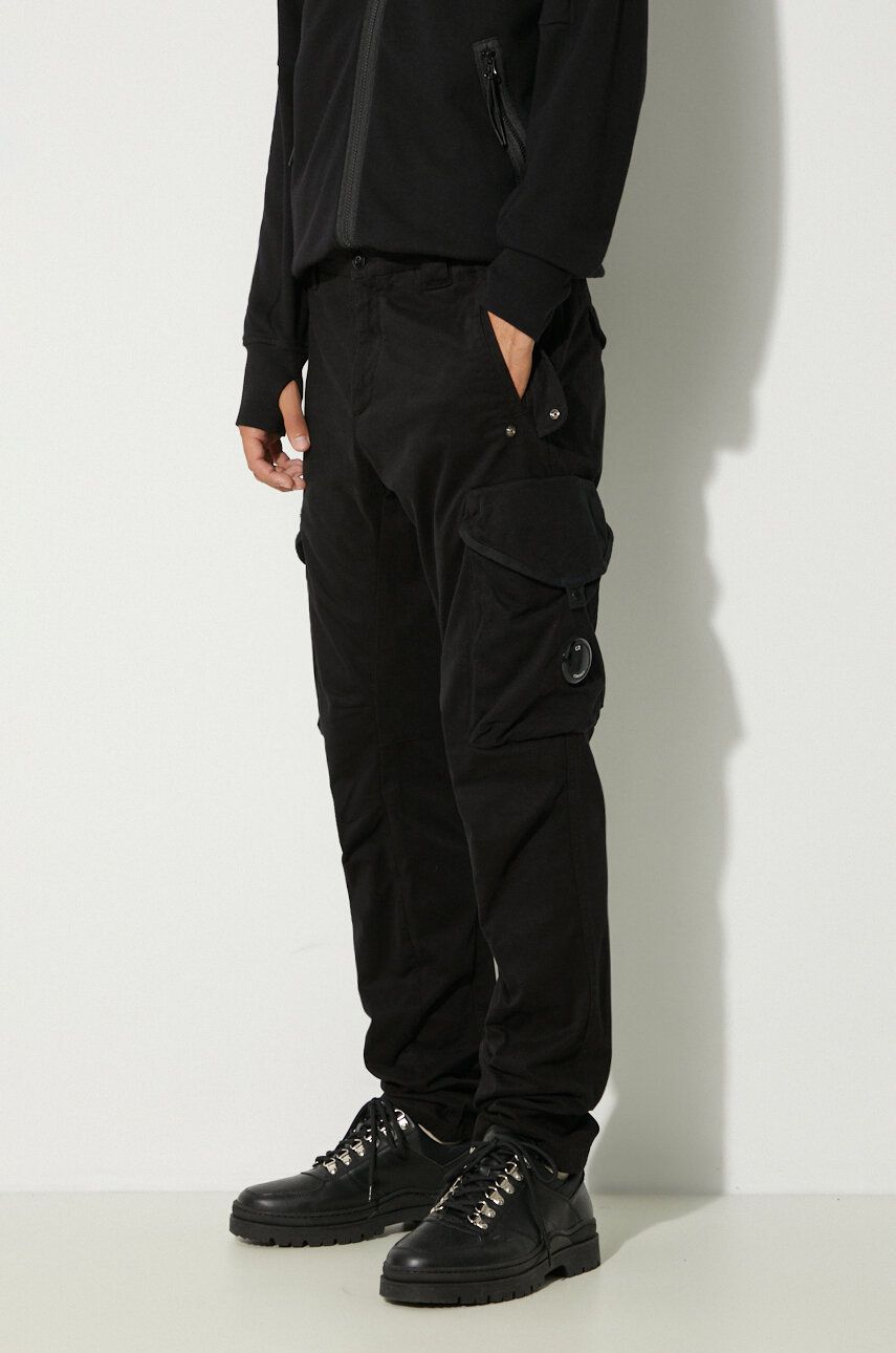 Карго панталони C.P. Company Cargo Pants Stretch Sateen Ergonomic Lens Черно | 17CMPA058A005529G, 0