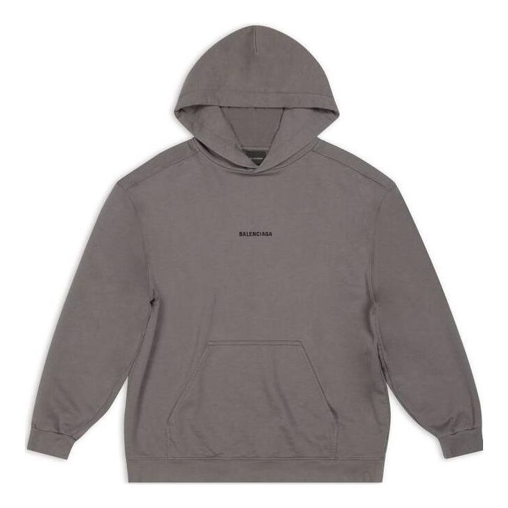 Суитчър Balenciaga Balenciaga Back Hoodie Medium Fit Сиво | 600583TNVH11227