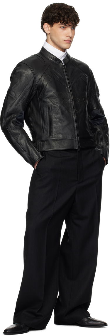 Яке VETEMENTS Pro Racing Leather Jacket Черно | UA66JA220B, 3