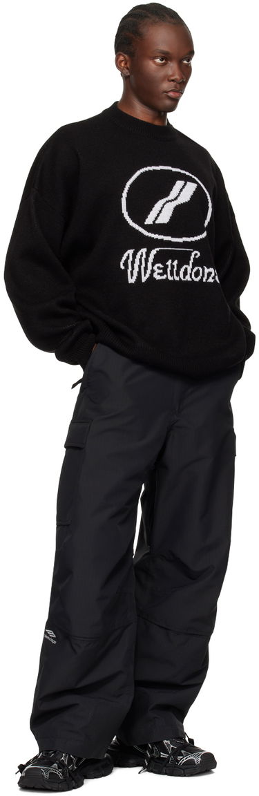 Пуловер We11done Designer Logo Jacquard Sweater Черно | WD-KO8-20-507-U-BK, 3