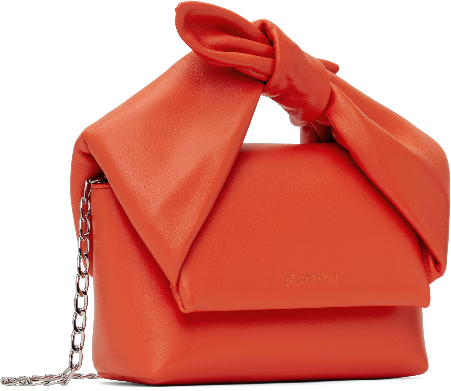 Чанта през рамо JW Anderson JW Anderson Small Bow Twister Top Handle Bag Оранжево
 | HB0699-LA0355, 1