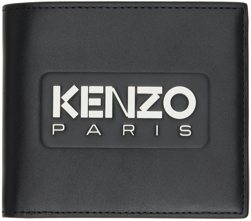 Портфейл KENZO Paris 'Emboss' Leather Wallet Черно | FE58PM803L44