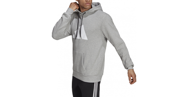 Суитчър adidas Originals Hoodie with Large Logo Сиво | h39802, 1