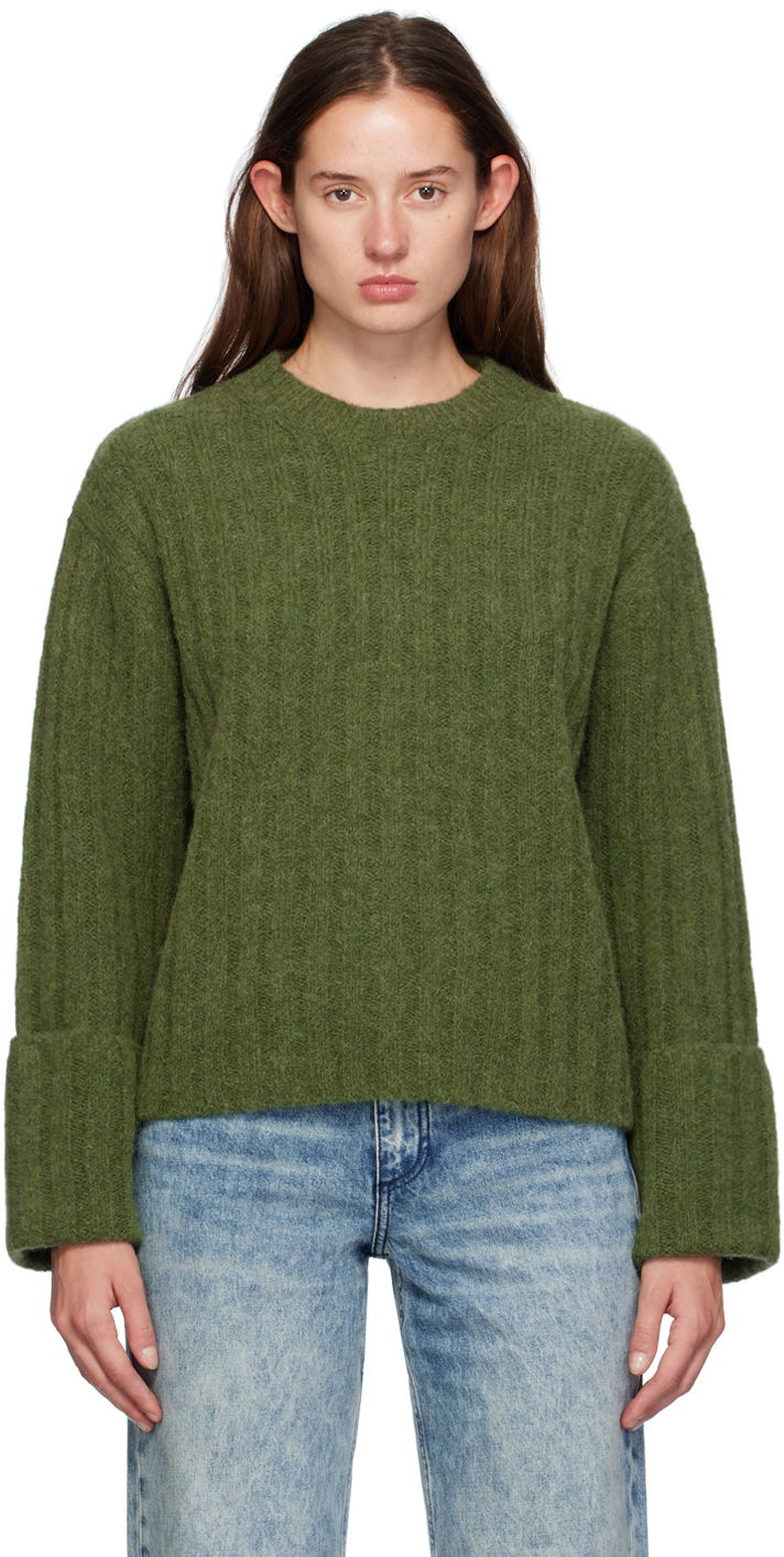 Пуловер rag & bone Rag & Bone Stassi Crewneck Sweater Зелено | WAS24F066ON66, 0