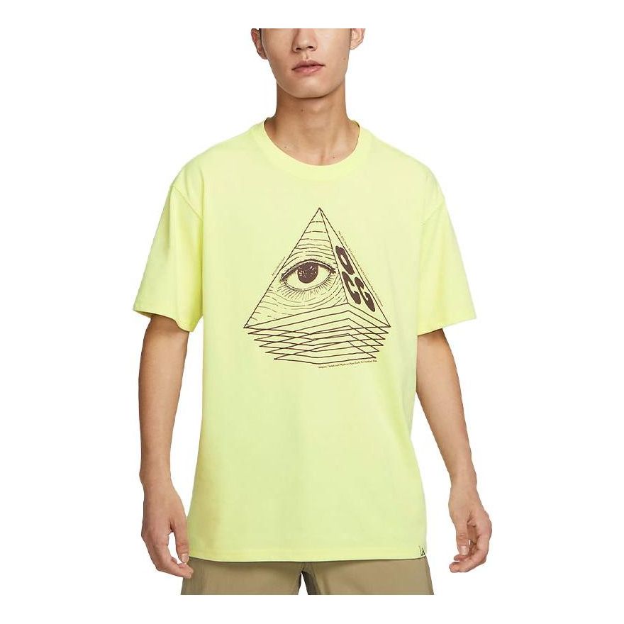 Тениска Nike ACG ACG Changing Eye Graphic T-Shirt Жълто | FJ1128-337, 0